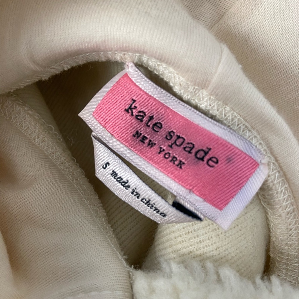 Pre Owned: Kate Spade Sherpa Hoodie Size Small (Bin1) - Picture 3 of 7